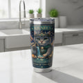 Aquarius Cat Zodiac Tumbler - The Visionary Cat