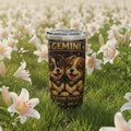 Gemini Dog Zodiac Tumbler - The Twin Spirits