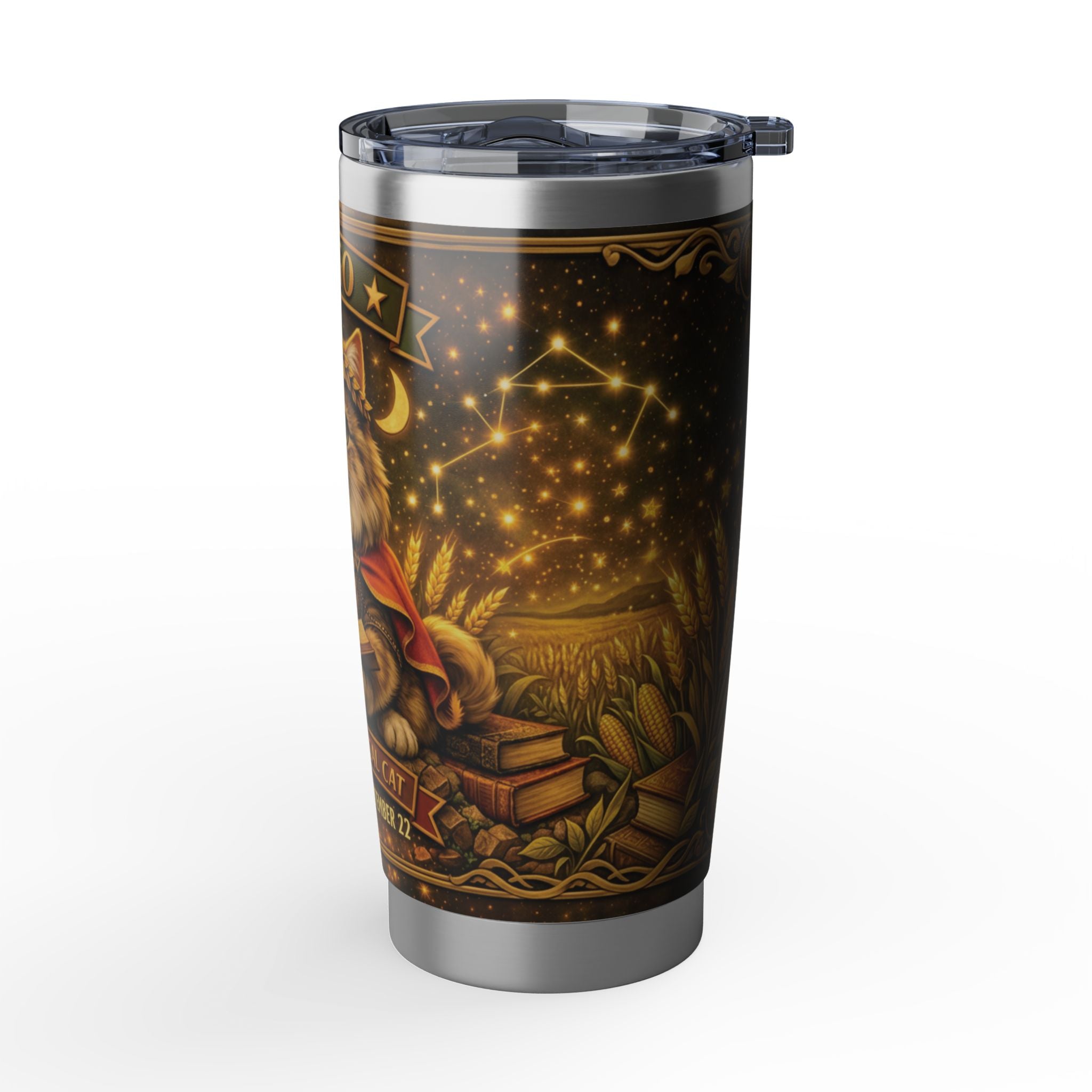 Virgo Cat Zodiac Tumbler - The Analytical Cat
