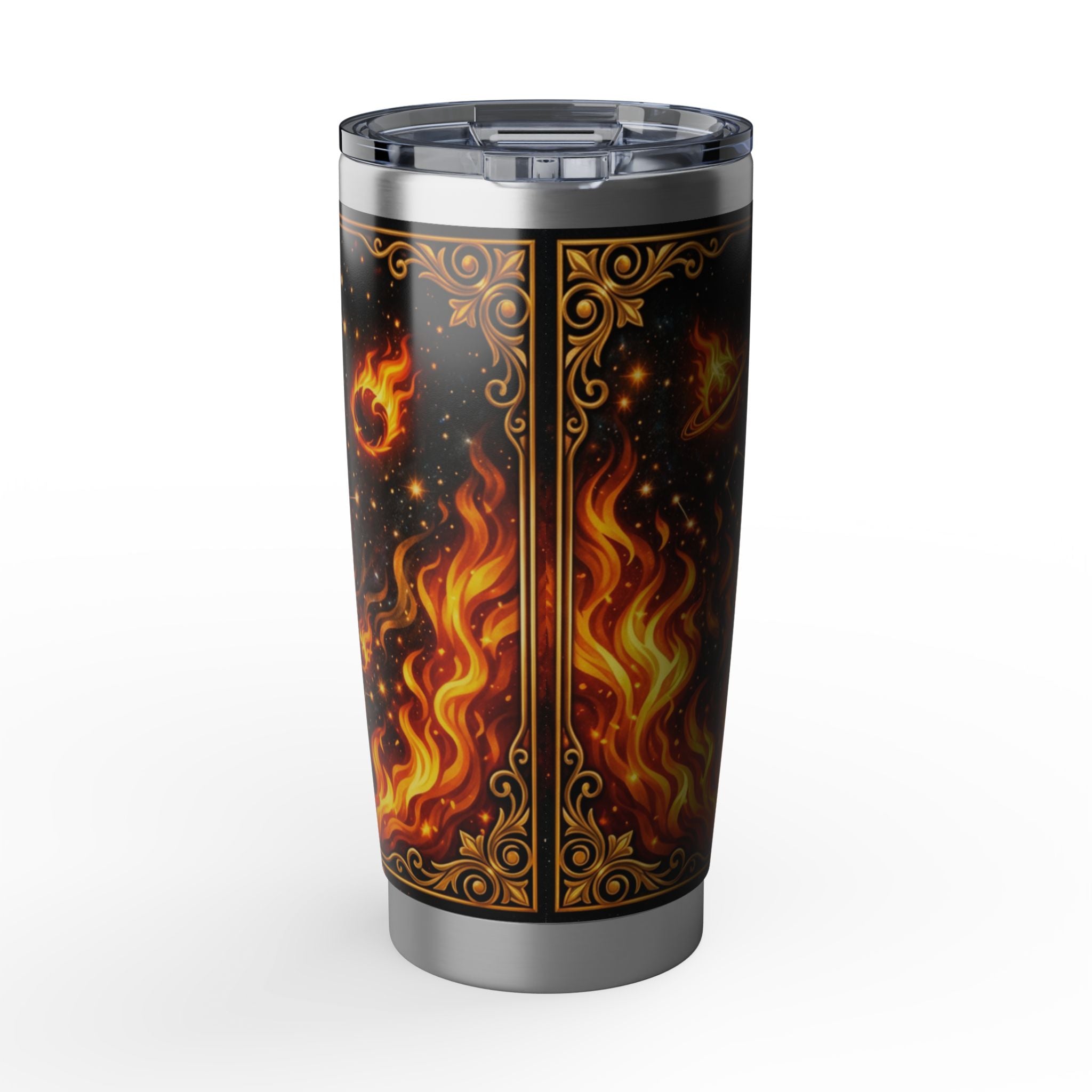 Aries Cat Zodiac Tumbler - The Fire Cat