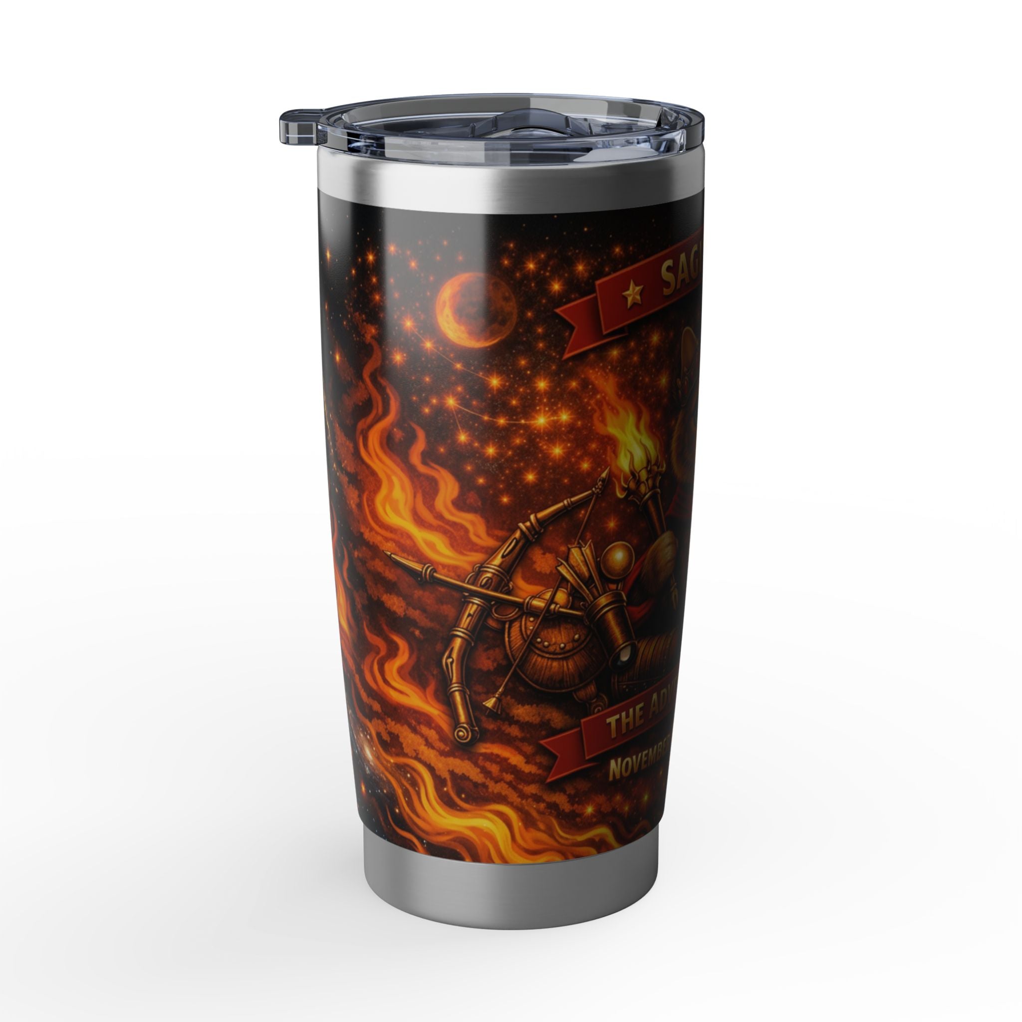 Sagittarius Cat Zodiac Tumbler - The Adventurous Cat