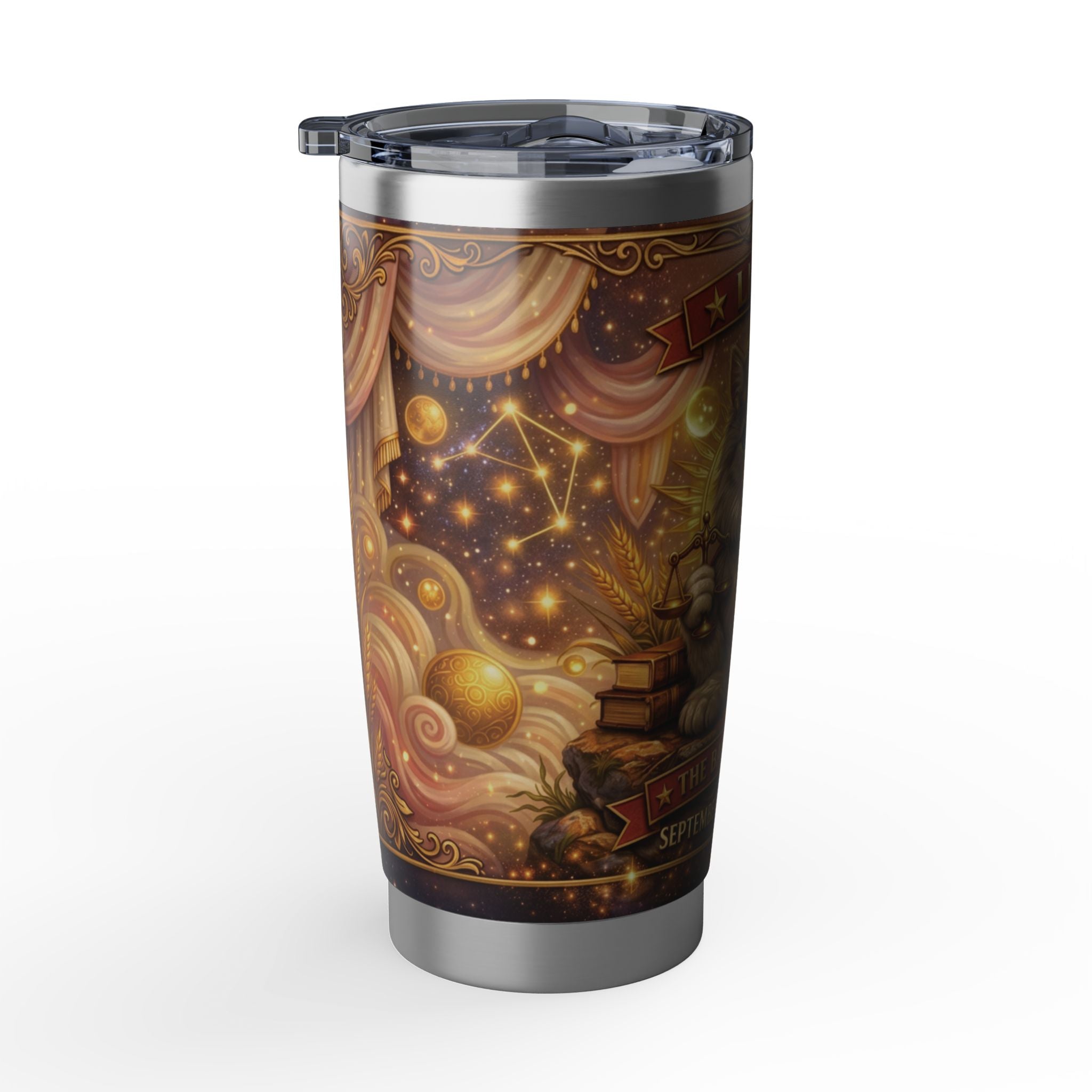Libra Cat Zodiac Tumbler - The Balanced Cat