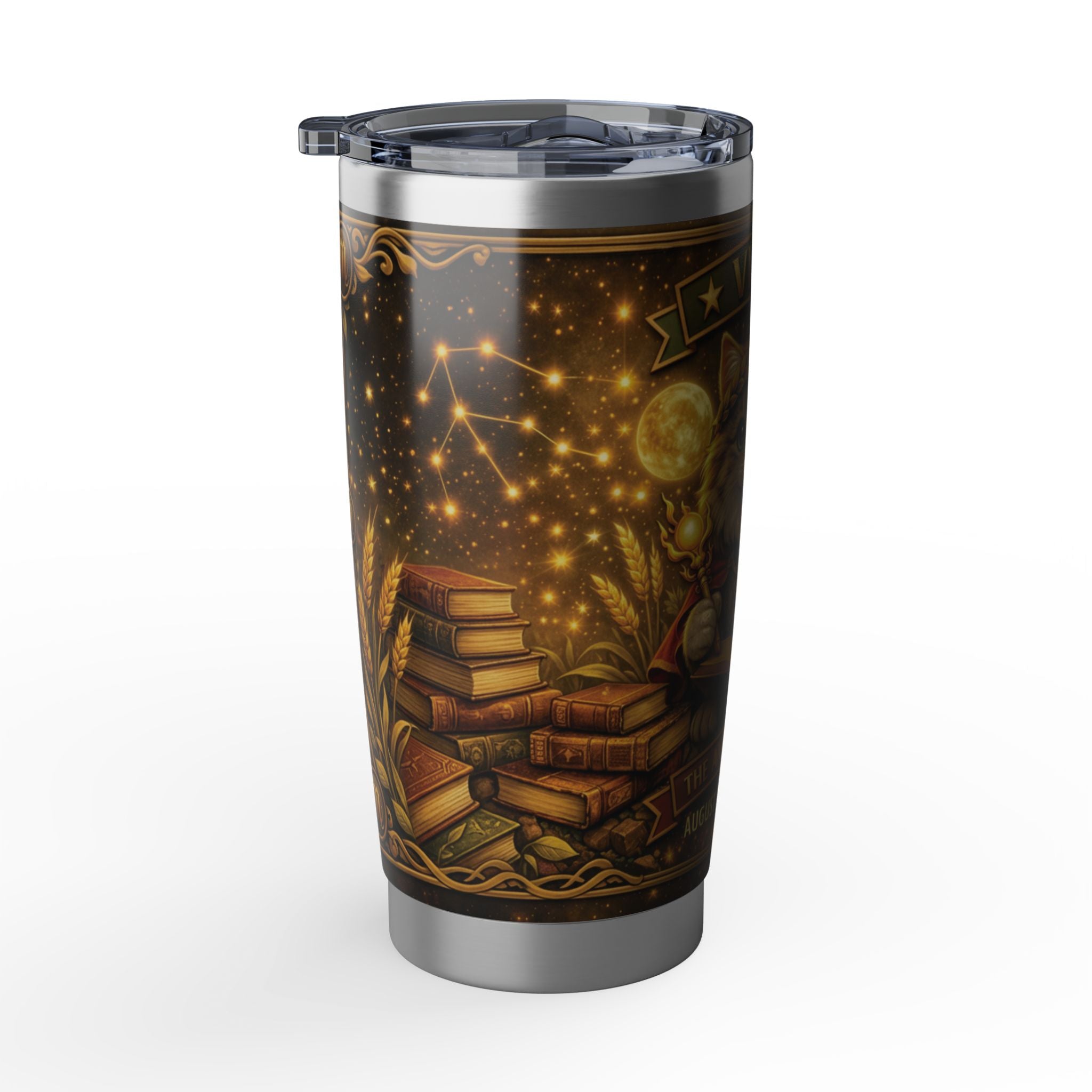 Virgo Cat Zodiac Tumbler - The Analytical Cat