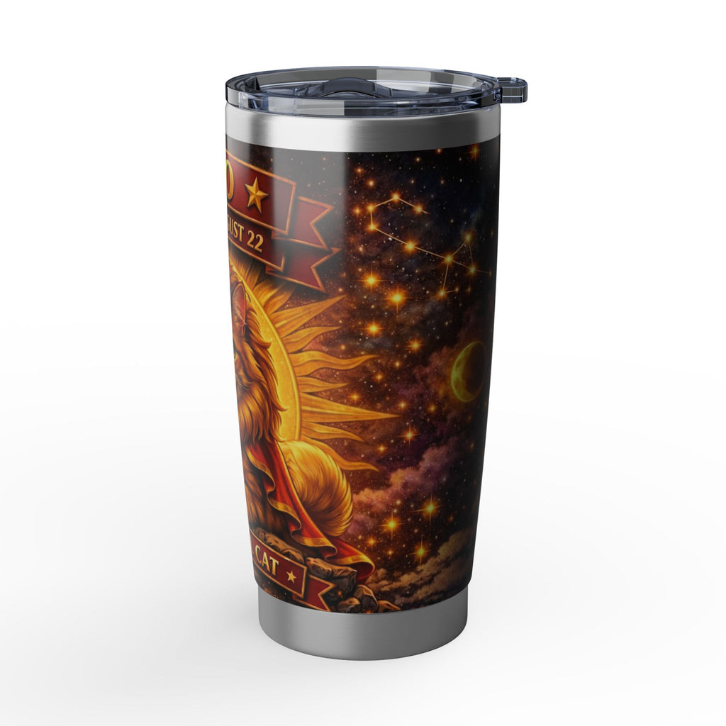 Leo Cat Zodiac Tumbler - The Kingly Cat