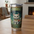 Pisces Cat Zodiac Tumbler - The Dreamy Drifter Cat