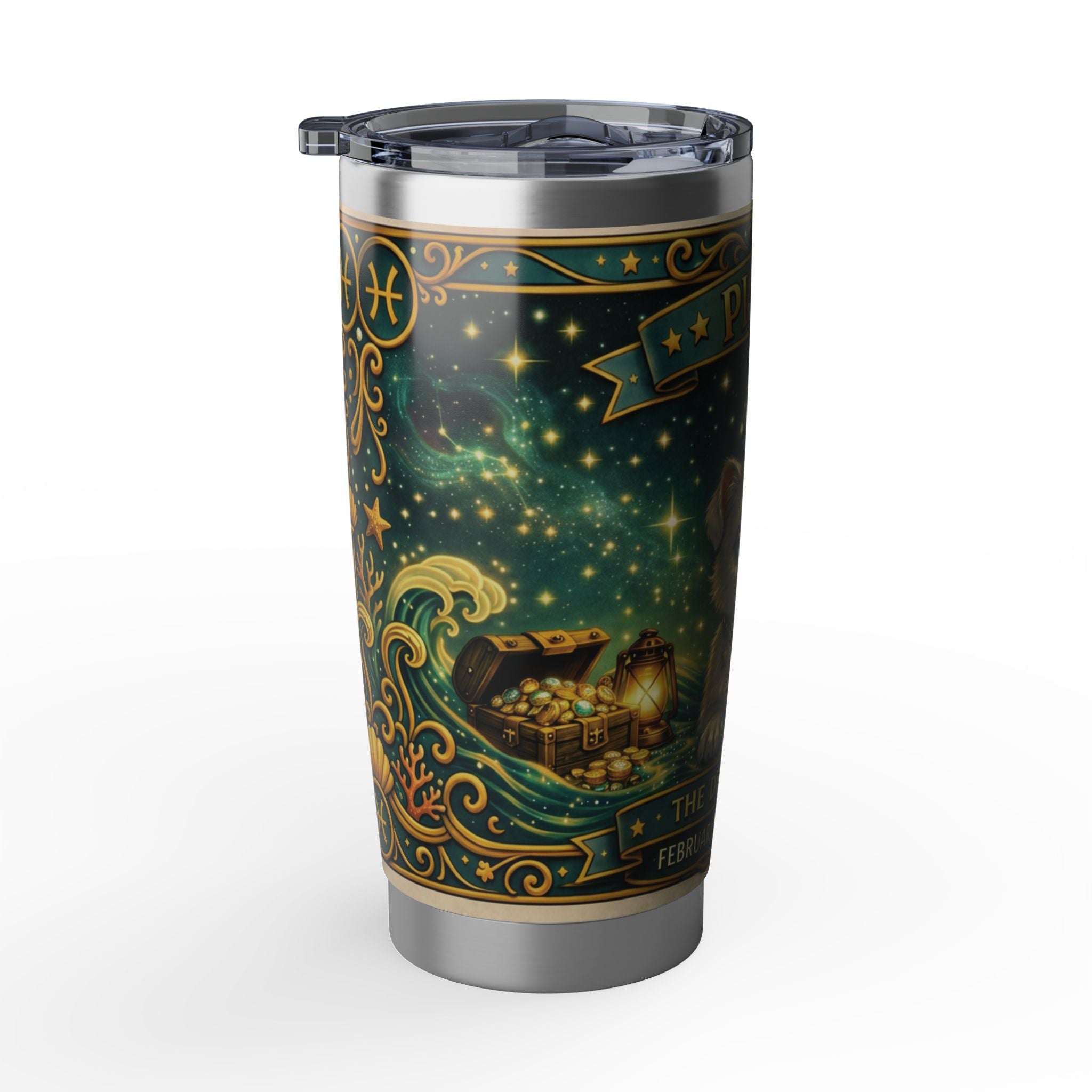 Pisces Pup Zodiac Tumbler - The Dreamy Pup